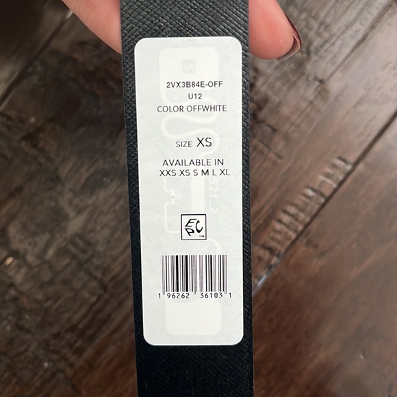 BCBG Janessa Linen Pant Suit size XS in off white with tags - Picture 5 of 5